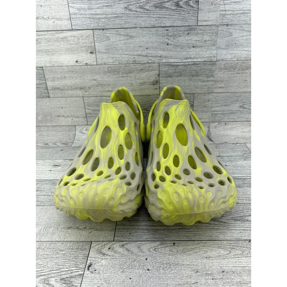 Merrell Hydro Moc Water Shoes Grey Lime Green Marbled Mens 7 Womens 8.5 J003751